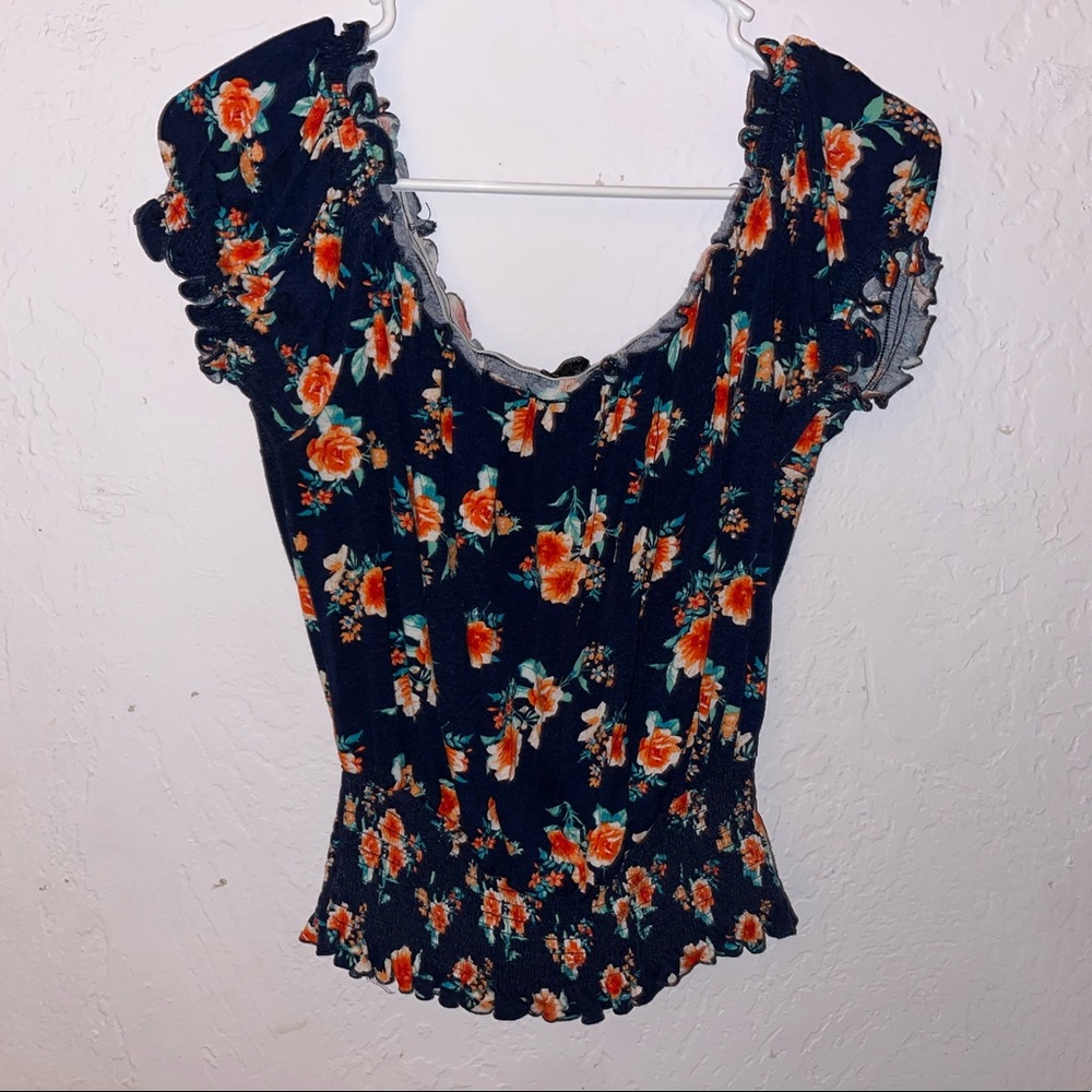 Off the shoulder top floral